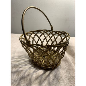 Woven Brass Basket